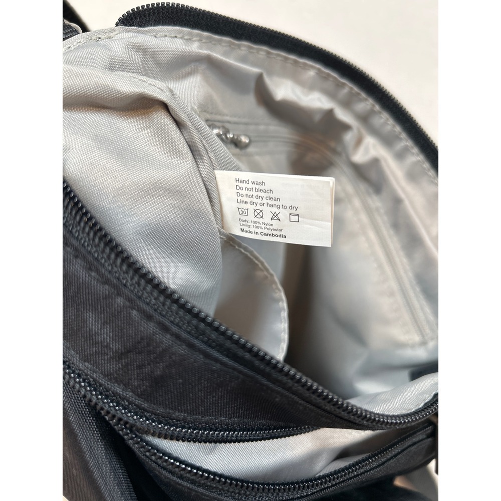 Baggallini Black Town Bagg Crossbody Messenger Adjustable Strap Travel Purse Bag - Picture 6 of 7
